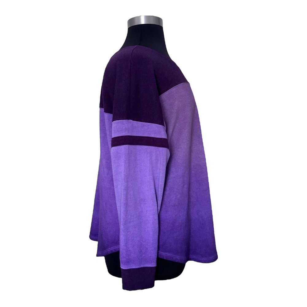 NEW Torrid Relaxed Fleece Crew Neck Sweatshirt Size 2X Sporty Loungewear Comfy - Picture 4 of 11